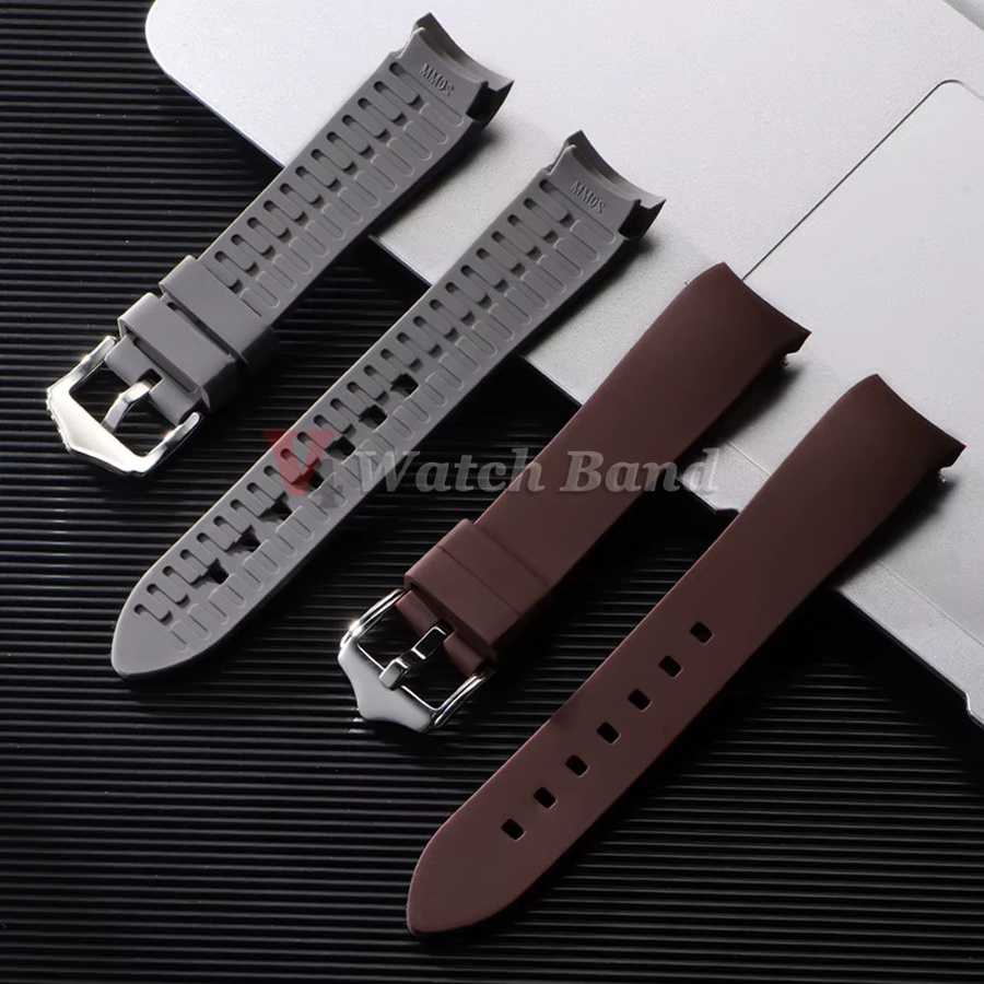 Uhrenarmband Silikon, gebogen, Unisex - Bild 1