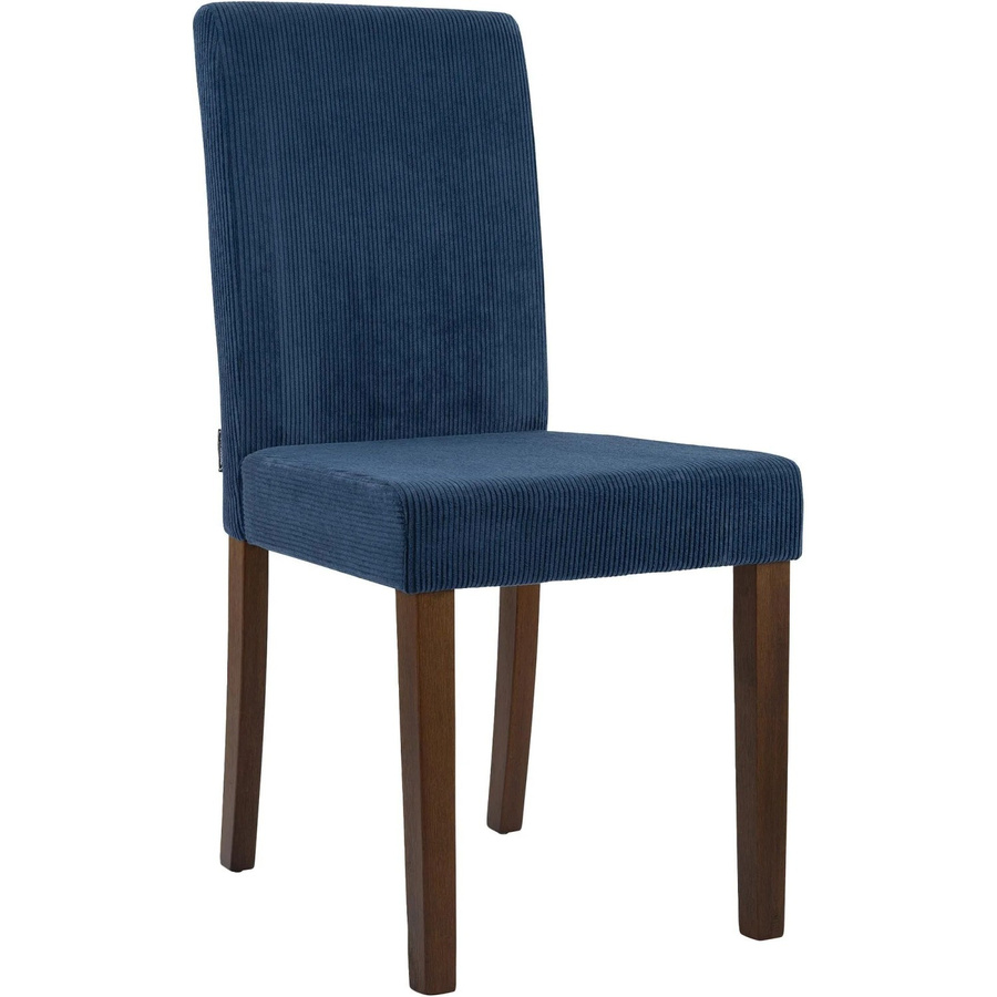 DELUKE Esszimmerstuhl DALAN in Blau mit Cord-Bezug, B/T/H: 41 x 47 x 91 cm - Bild 2