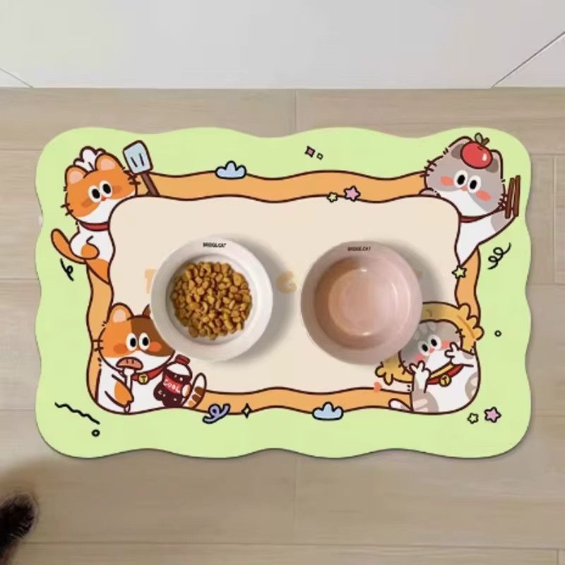 VIKAMA Animal Paradise Fußmatte für Katzen und Hunde, rutschfest und saugfähig - Bild 1