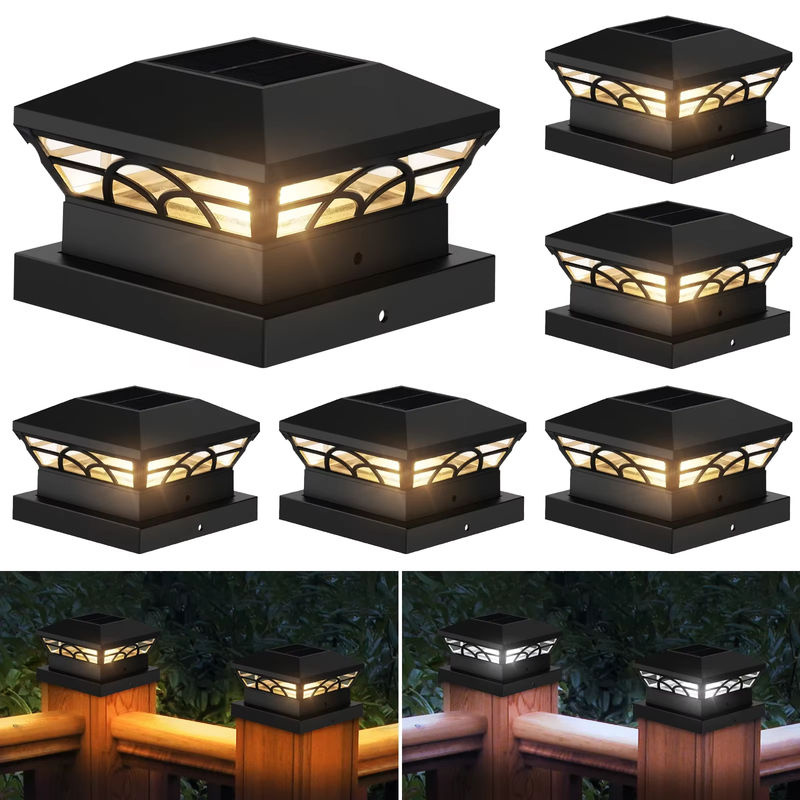 T-SUNRISE Solar LED Außenleuchte IP65 mit Dämmerungssensor für Garten und Terrasse in Schwarz, Warmweiß - Bild 7