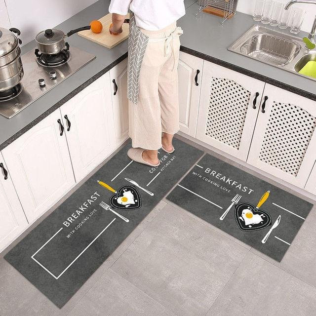 Rutschfeste Küchenmatte und Fußmatte von Yiran Furniture mit geometrischem Design, B/B: 40 x 60 cm - Bild 1