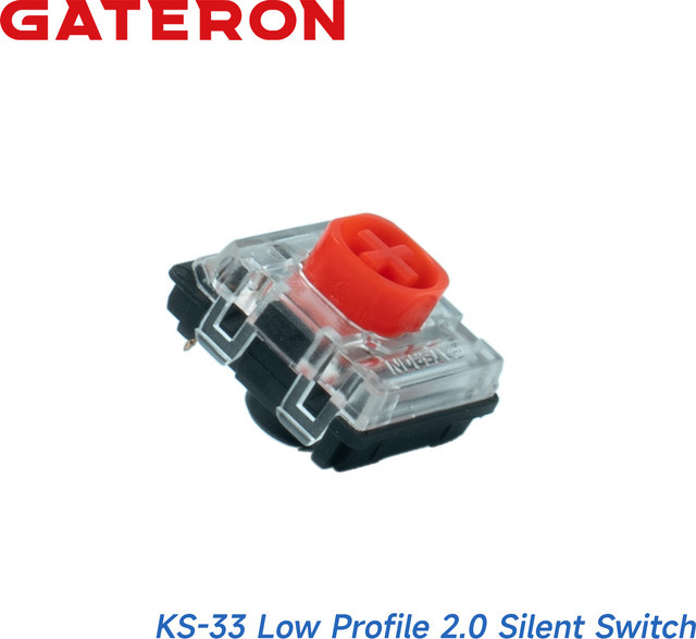 Gateron KS-33 Low Profile 2.0 Silent Series Tastaturschalter Brown 3-Pin RGB Hot-Swap für mechanische Gaming- und Büro-Tastaturen - Bild 1