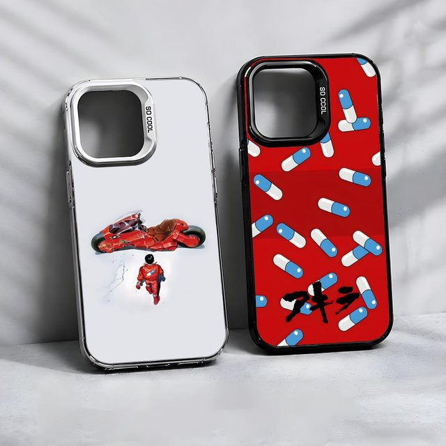 Anime A-Akira Handyhülle für iPhone 17 16 15 14 13 Pro Max Air Matte Laser Metallic Aurora Luxus-Hülle in Multicolour - Bild 1