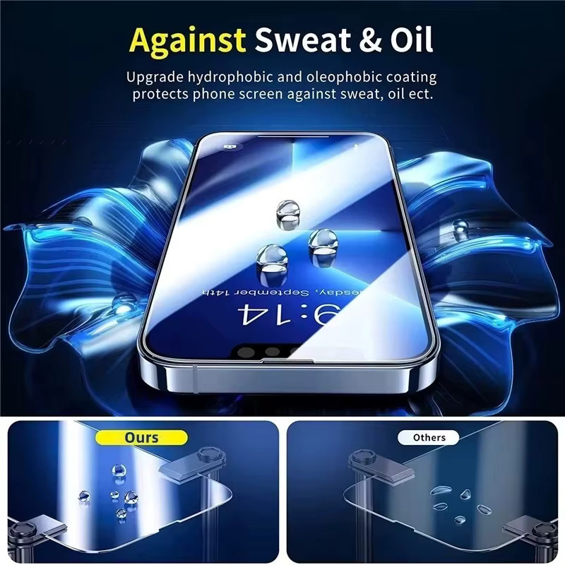 Panzerglas Displayschutzfolie für Apple iPhone 18 16 15 14 13 12 11 Pro Max Air 16e 7 8 SE X XS XR in Transparent - Bild 5
