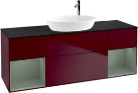 V&B Finion Waschtischunterschrank mit LED-Beleuchtung und Regalfach, Breite: 160 cm - Bild 1