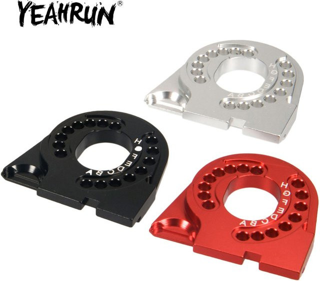 YEAHRUN CNC-Aluminium-Motorhalterung für TRX-4 TRX4, Zubehör, Metall, Schwarz - Bild 1