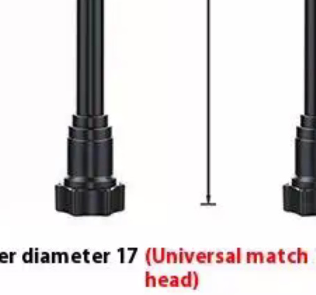 Flexibler 360 Grad rotierender Arm Adapter für Auto-Lüftungsschlitze mit 17mm Kugelhalterung, Schwarz - Bild 1