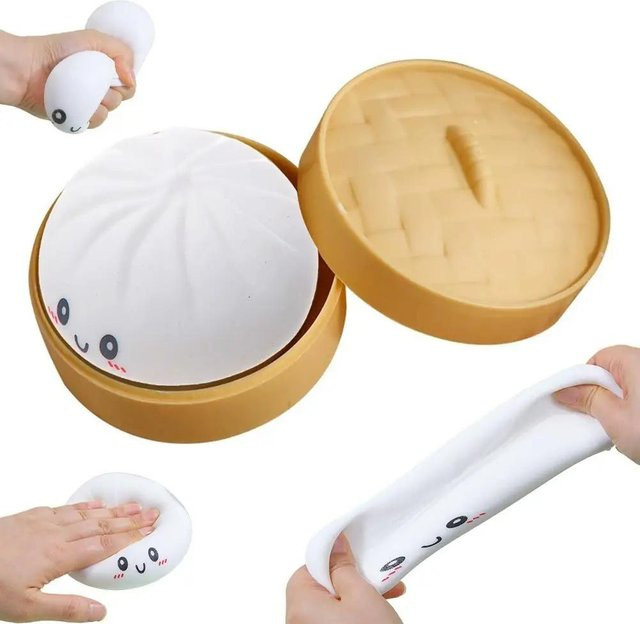 BC Pet Supplies Jumbo-Knödel-Squishy-Spielzeug mit Dampfgarer - Bild 1
