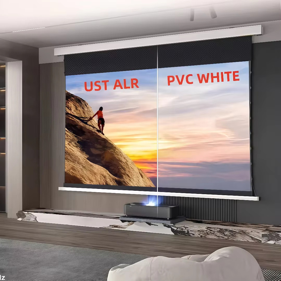 Mivision Elektrische Spannleinwand 150 Zoll für UST ALR Laserprojektoren, motorisierte Ultra-Kurzdistanz-Filmleinwand - Bild 3