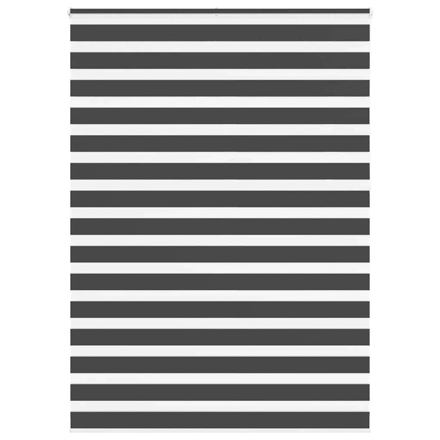 vidaXL Doppelrollo Day & Night Schwarz aus Polyester, B/H: 155 x 230 cm - Bild 2