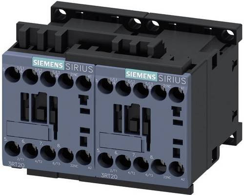 Siemens 3RA2316-8XB30-1TP3 Wendeschützkombination in Grau mit 3 Schließern, 4.7kW, 690 V/AC und 6.5A sowie Varistor - Bild 1