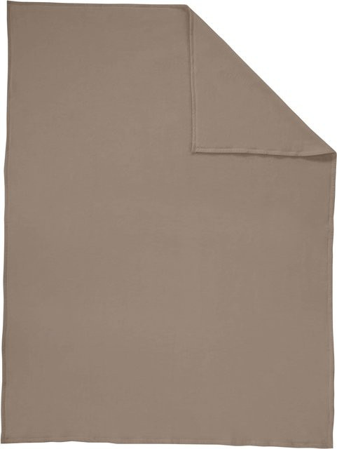 Biederlack Wohndecke in Beige aus Baumwolle und Polyacryl, B/B: 200 x 150 cm - Bild 1