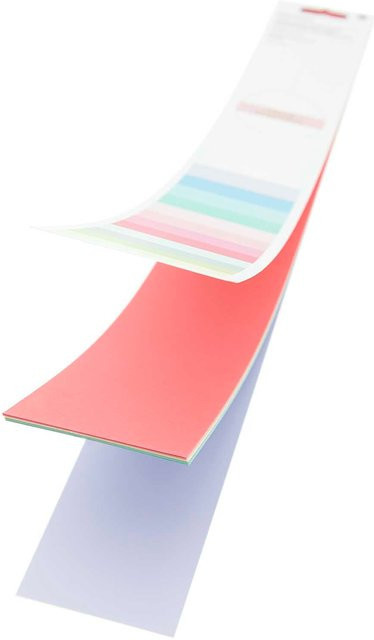 Rico Design Paper Poetry Papierstreifen in Pastellfarben, 12 Farben, B: 7 cm, L: 42 cm - Bild 1
