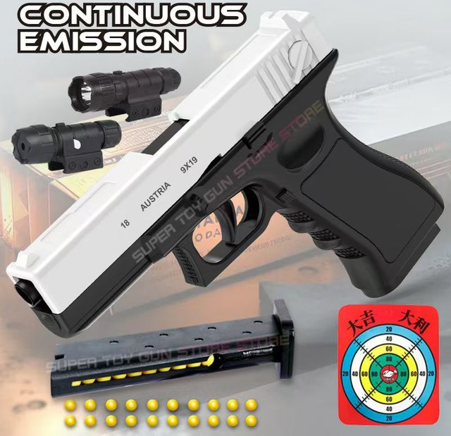 G18 Spielzeugpistole mit Laser, Soft Bullet Air Gun - Bild 1