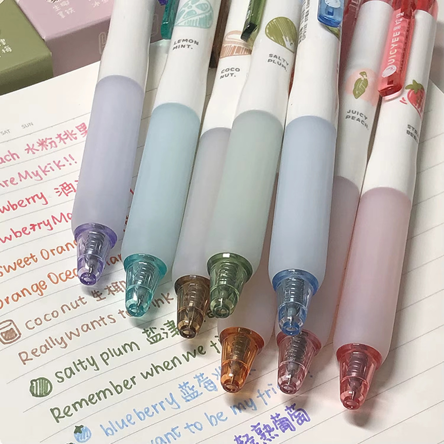 XIALUOSHAN 4er Set Duftende Gelstifte in Mehrfarbig, 0,5 mm, Schnelltrocknend für Zeichnungen und Scrapbooking - Bild 2