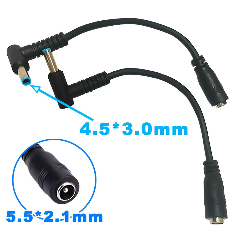 HP Adapterkabel 5521 auf 4530 mit Blue Tip in Schwarz und Blau - Bild 4