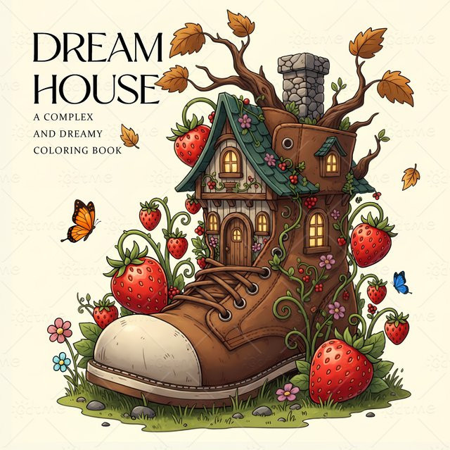 DREAM HOUSE Malbuch mit auffälligen und einfachen Mustern, für Erwachsene - Bild 1