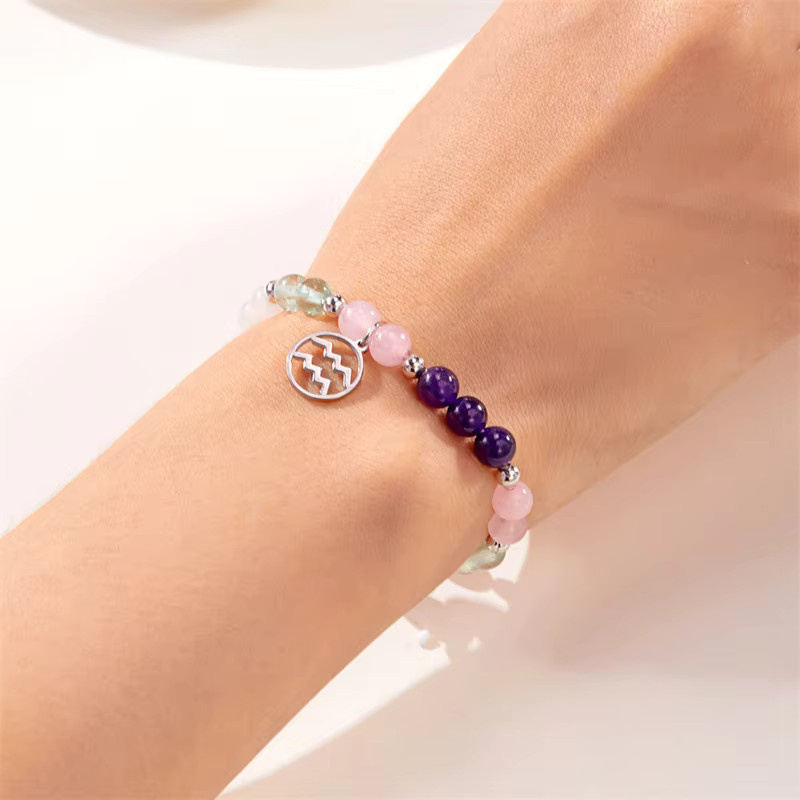 Rinhoo Perlenarmband, 12-Sternzeichen, Damen - Bild 3