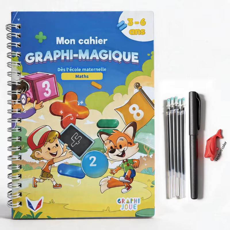 BOHY Französisches Schreibübungsbuch für Kinder als digitales Kalligrafie- und Handschrift-Übungsset in Mehrfarbig - Bild 1