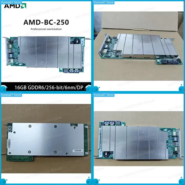 AMD BC250 Grafikkarte 16GB GDDR6 256Bit GPU in Silber für Desktop-PC - Bild 1