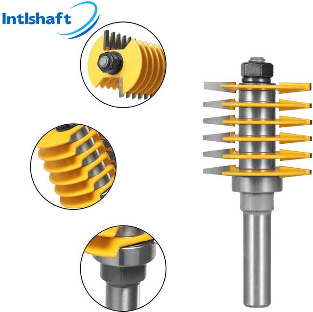 Intlshaft Einstellbarer Finger Joint Router Bit mit 2 Zähnen für die Holzbearbeitung - Bild 1