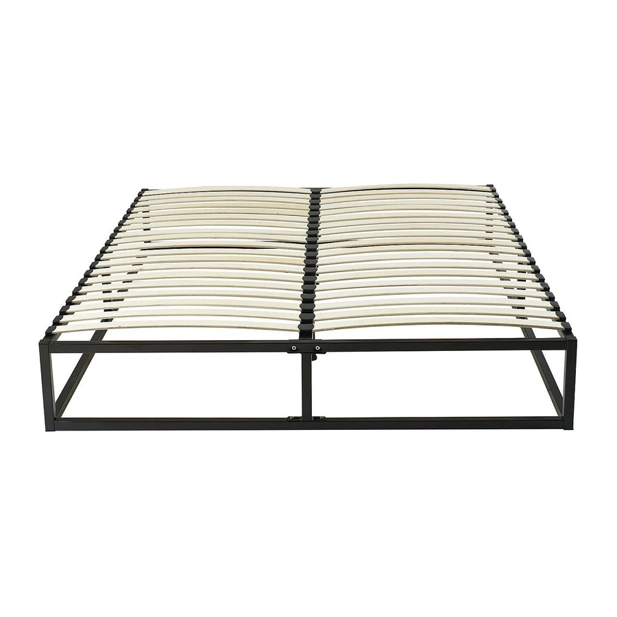 YSMÉE Lattenrost aus Metall in Schwarz, B/T/H: 160 x 280 x 38 cm - Bild 2
