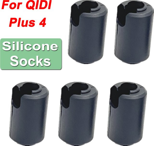 QIDI Plus 4 Silikon-Sockel Hotend-Schutzabdeckung zur Wärmeisolierung in Schwarz - Bild 1