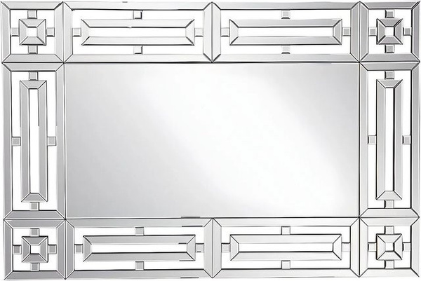 Wandspiegel LOAYE in Silber aus Edelstahl, Breite: 120 cm