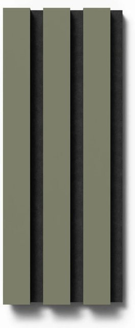 Denpanels Akustikpaneel Muster Linoleum Olive und Filz Schwarz B: 29,5 cm, H: 15 cm - Bild 1