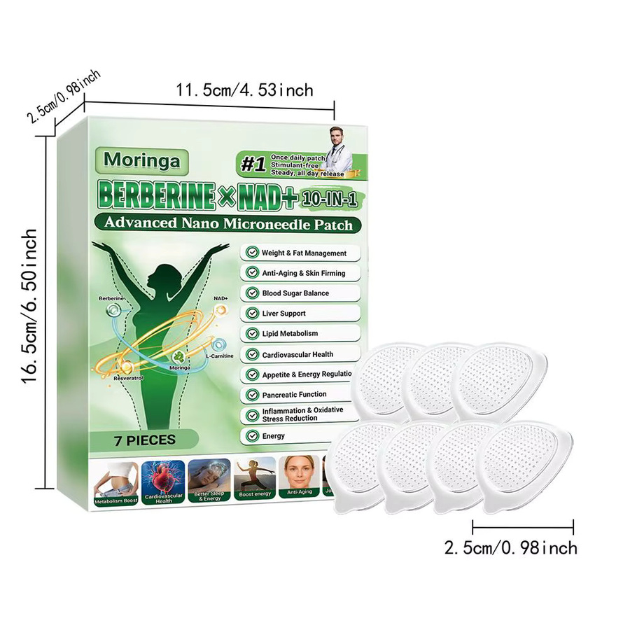 eelhoe Moringa 10-in-1 Nano-Mikronadel-Patch, Gesicht, Unisex - Bild 3