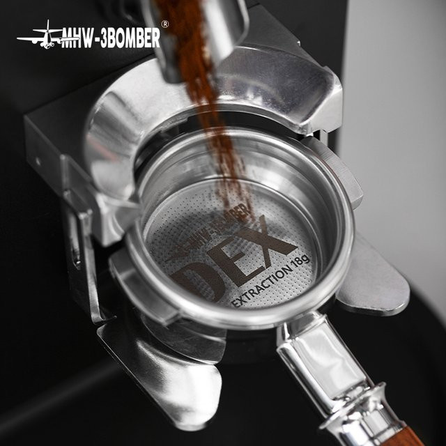 MHW-3BOMBER DEX Präzises Espresso-Puck-Sieb aus Edelstahl in Silber, 58,5 mm Durchmesser, passend für 58 mm Siebträger - Bild 1