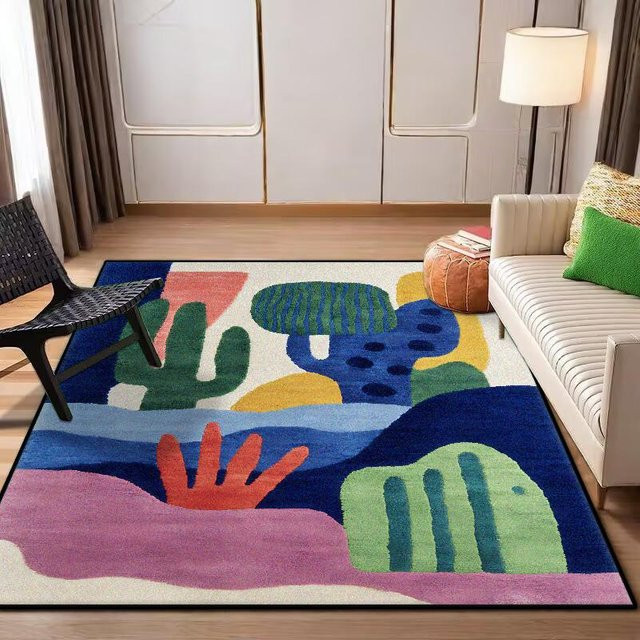 Karpetti Abstrakter Teppich in Multicolour, Waschbar und Rutschfest, B: 160 cm, T: 200 cm - Bild 1