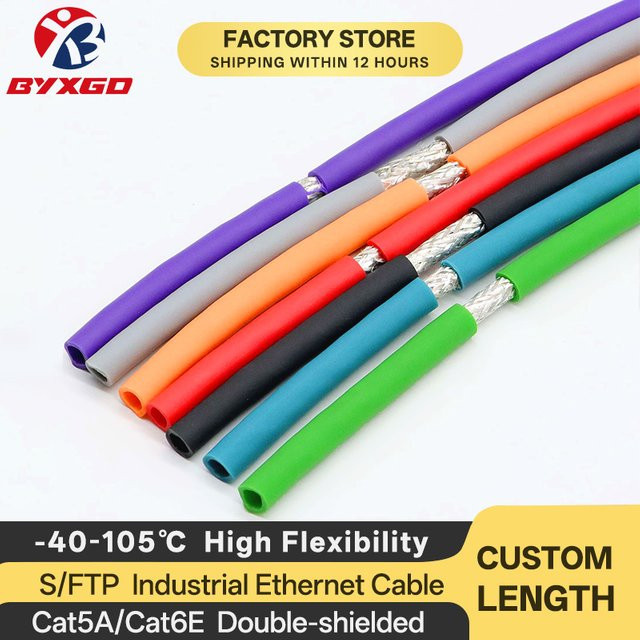 BYXGD Industrielles Ethernet-Kabel Orange, abgeschirmtes Twisted-Pair aus flexiblem PVC für Siemens - Bild 1