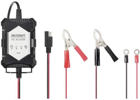 Voltcraft VC-AL100N VC-13188600 Automatikladegerät in Schwarz für 6 V und 12 V mit 1A - Bild 1