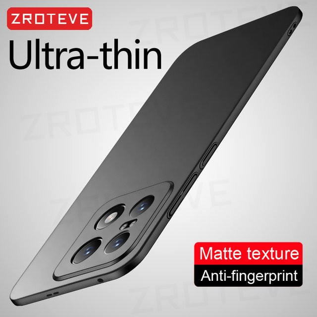 ZROTEVE Ultra Slim Matte Handyhülle aus hartem PC für OnePlus 15, 15R und OnePlus 13 5G in Schwarz - Bild 1