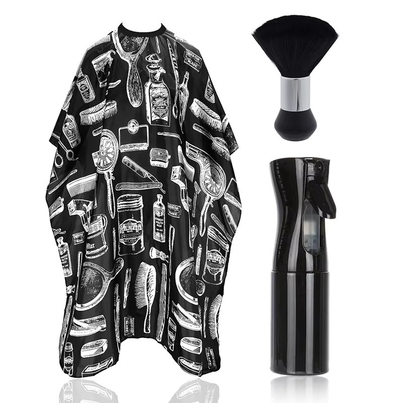 Friseurschal Lätzchen Set, Nylon, Unisex - Bild 6