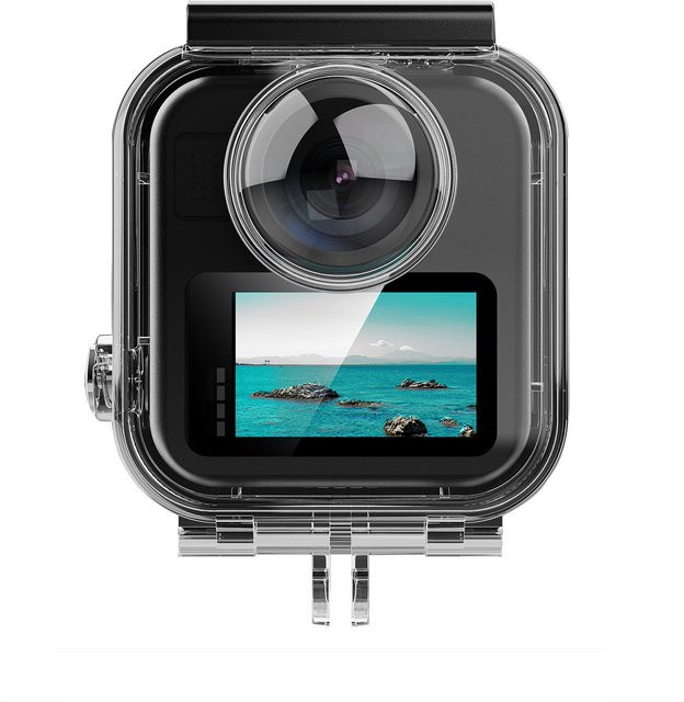 Wasserdichtes Gehäuse für GoPro Max 2, transparentes Unterwasser-Tauchgehäuse mit Anti-Drop-Schutz - Bild 1