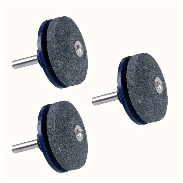 3er-Set Universal Rasenmäher Klingen Schärfer für Handbohrer in Blau - Bild 1