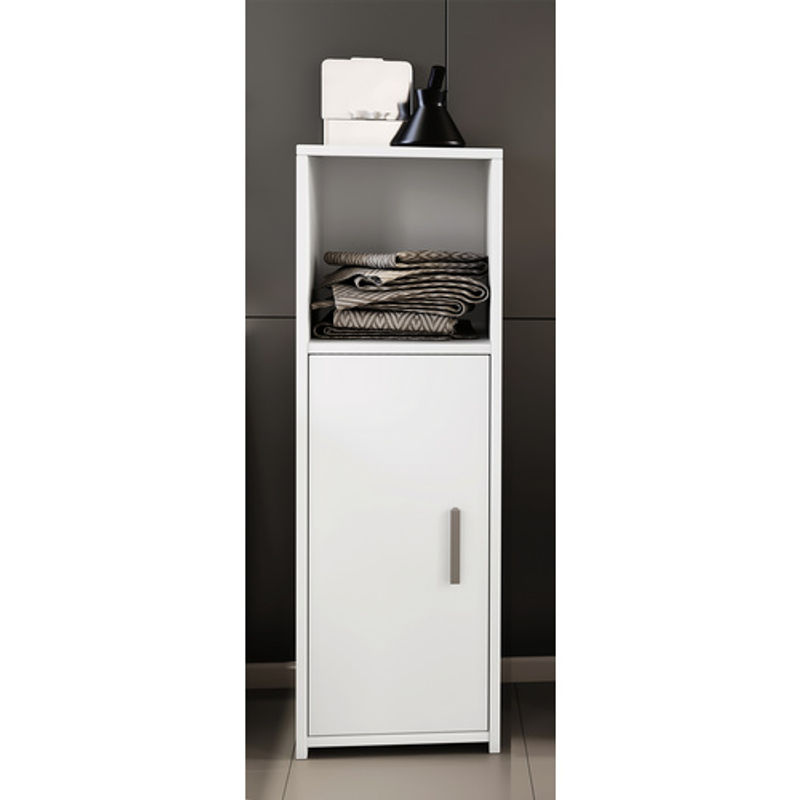 VCM Midischrank Zalo in Weiss mit Drehtür und offenem Fach, B/T/H: 30 x 30 x 95,3 cm - Bild 3