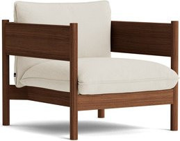 HAY Arbour Club Sessel in Beige mit Holzgestell und Armlehnen - Bild 1