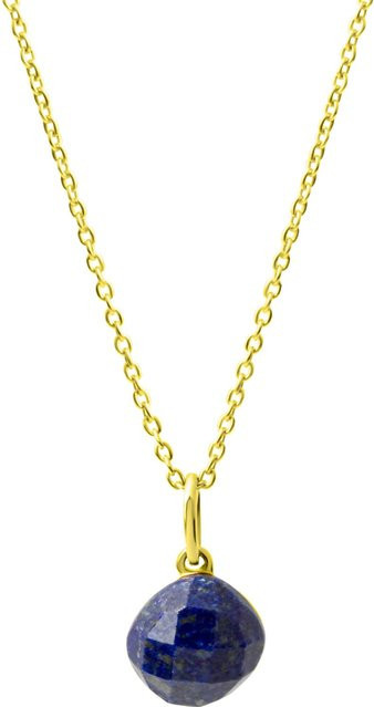 Celesta Halskette Silber vergoldet, Lapislazuli, Unisex - Bild 1