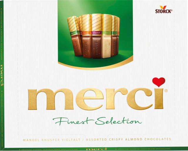Merci Finest Selection Knusper Vielfalt Pralinen 250 g - Bild 1