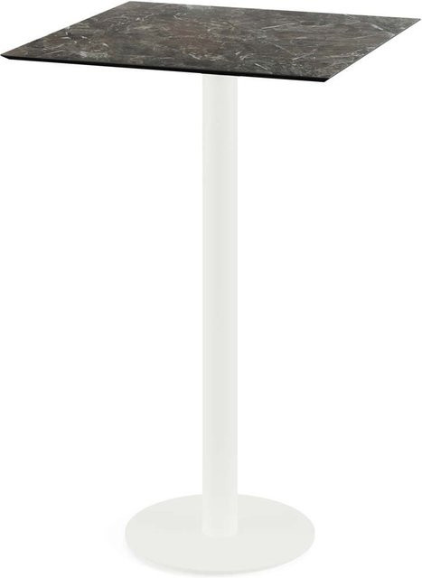 Feros Urban Stehtisch mit weißem Gestell und mehrfarbiger HPL-Platte, B/T/H: 70 x 70 x 109,2 cm - Bild 1