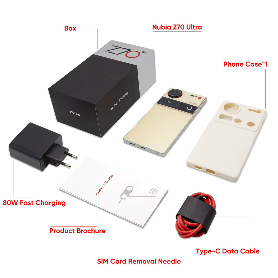 nubia Z70 Ultra 5G Global Smartphone mit Snapdragon 8 Elite, 144Hz OLED Display, 64MP Kamera und Android 15 in Gelb - Bild 4