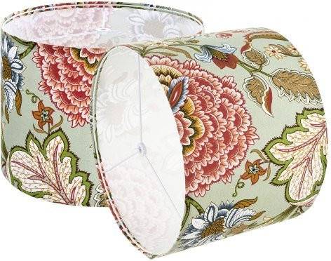VEVOR Drum Lamp Shade Set aus Leinen in Dark Floral, 2er Pack, B/T/H: 33,0 x 33,0 x 25,4 cm - Bild 1