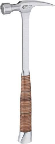 Picard Ganzstahl Framing Hammer Nr. 796 mit Ledergriff in Silber, Gewicht: 1116 g, Länge: 435 mm - Bild 1