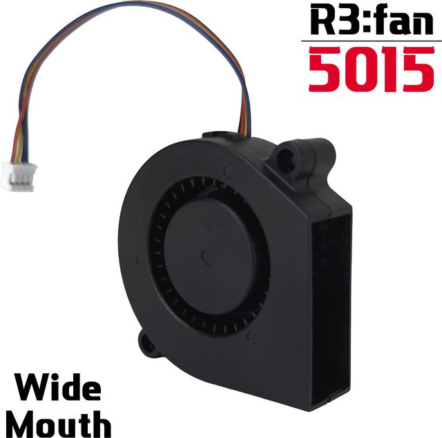 R3men R3fan Hochleistungs-Gebläse 5015 für 3D-Drucker, Schwarz, 9,5 K U/min - Bild 1