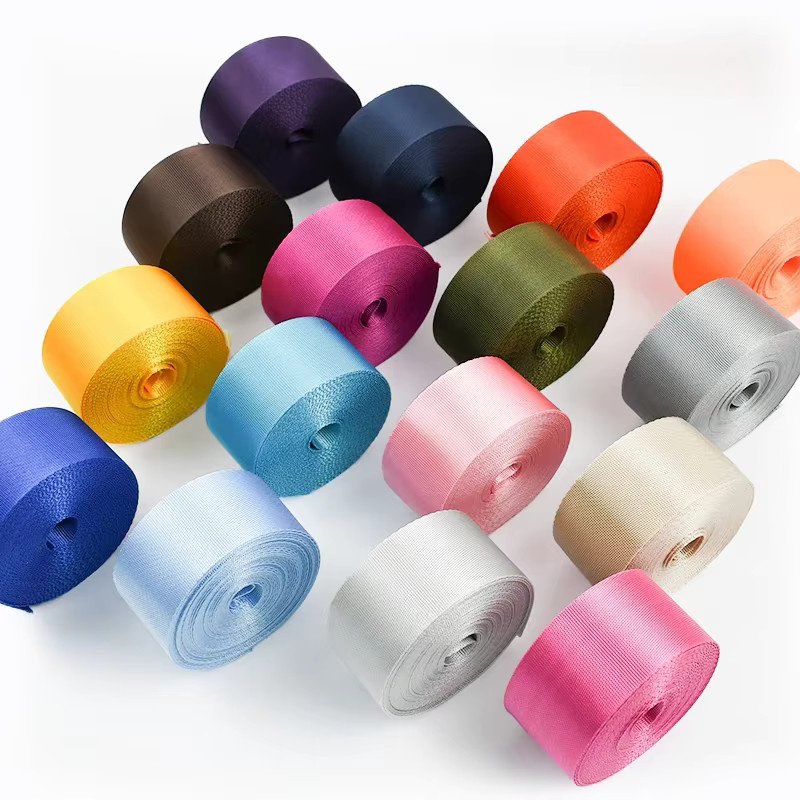 Meetee Nylon-Gurtband Set in Grün und Mehrfarbig, 10 Meter Länge, Dicke: 1 mm, verfügbare Breiten: 20 mm, 25 mm, 32 mm, 38 mm, 50 mm - Bild 6