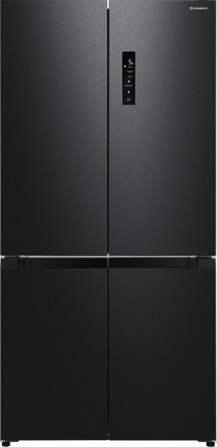 Wisberg WBCDND503DB Multi-Door No-Frost Kühl-Gefrierkombination in Schwarz, freistehend - Bild 1
