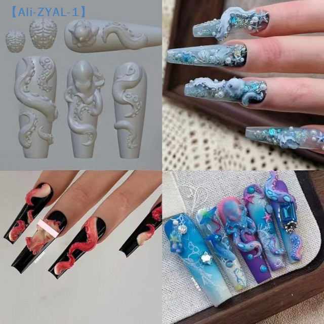 JETTING Nagelstempel Oktopus, Silikon-Stempelschablone, DIY-Design - Bild 1